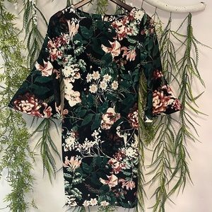 Calvin Klein, bell sleeve sheath dress, size 6P